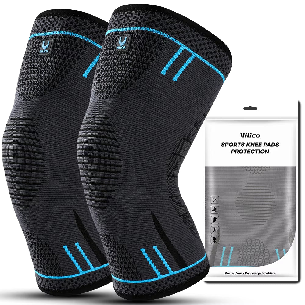 Ultimate Compression Knee Support Sleeve - Breathable Elastic Brace for Sports, Gym, Basketball, Volleyball & Running
