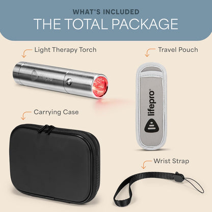 near Infrared Red Light Therapy for Body Joints & Muscles Wellness Support, Lumicure Portable Red Light Therapy Torch with 630Nm, 660Nm, 850Nm Leds - Support Daily Relaxation and Comfort