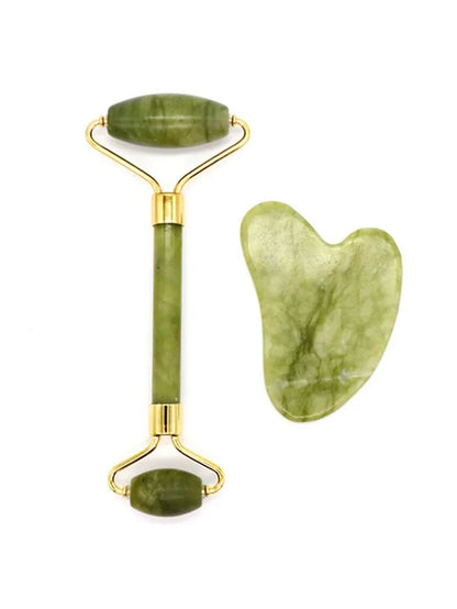Jade Roller Guasha Scraper for Face