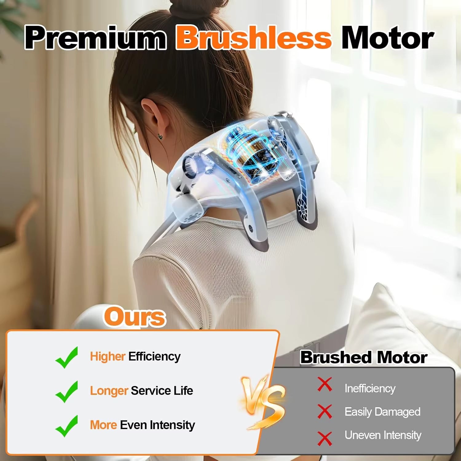 6D Deep Tissue Kneading Massage Pillow