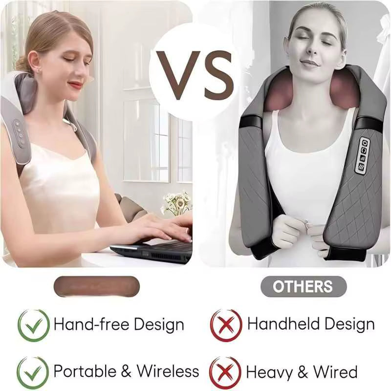 6D Deep Tissue Kneading Massage Pillow