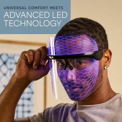 Revitalize Your Skin with Vizacure LED Face Mask – Rechargeable Red & Blue Light Therapy for At-Home Radiance