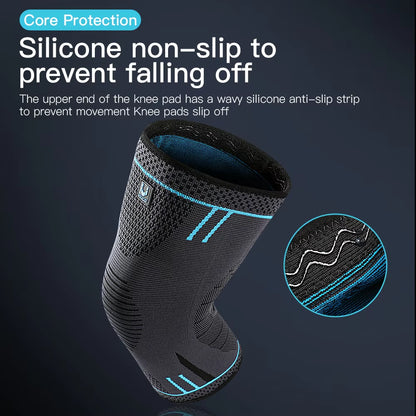 Ultimate Compression Knee Support Sleeve - Breathable Elastic Brace for Sports, Gym, Basketball, Volleyball & Running