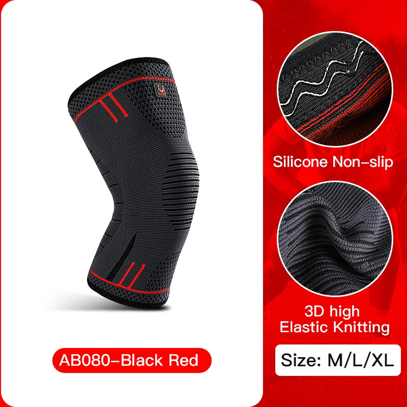 Ultimate Compression Knee Support Sleeve - Breathable Elastic Brace for Sports, Gym, Basketball, Volleyball & Running