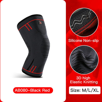 Ultimate Compression Knee Support Sleeve - Breathable Elastic Brace for Sports, Gym, Basketball, Volleyball & Running