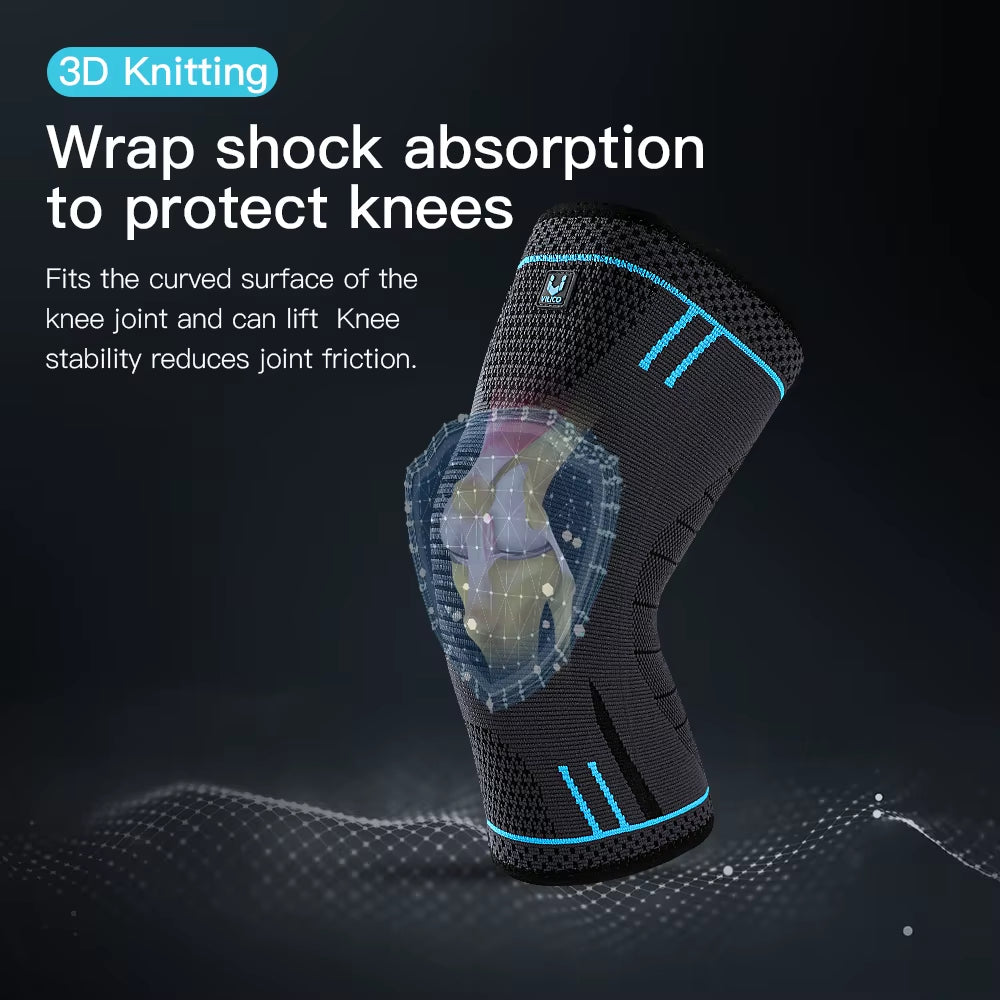 Ultimate Compression Knee Support Sleeve - Breathable Elastic Brace for Sports, Gym, Basketball, Volleyball & Running