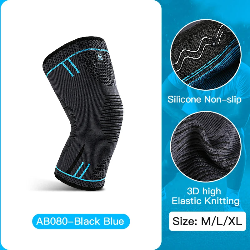 Ultimate Compression Knee Support Sleeve - Breathable Elastic Brace for Sports, Gym, Basketball, Volleyball & Running