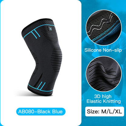 Ultimate Compression Knee Support Sleeve - Breathable Elastic Brace for Sports, Gym, Basketball, Volleyball & Running